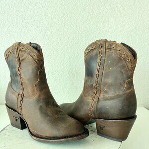 Lane EVERYDAY EMMA Womens Cowboy Booties 9 Brown Western Cowgirl Ankle Boots